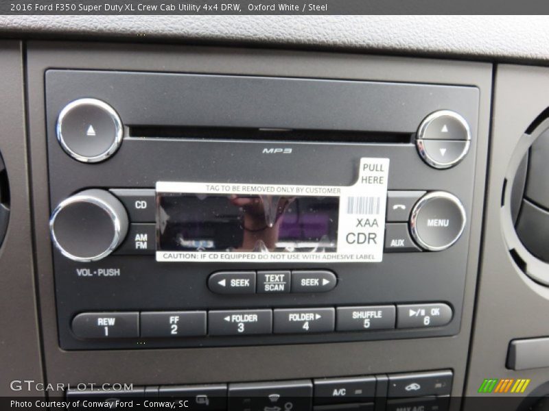 Oxford White / Steel 2016 Ford F350 Super Duty XL Crew Cab Utility 4x4 DRW