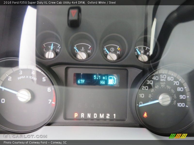 Oxford White / Steel 2016 Ford F350 Super Duty XL Crew Cab Utility 4x4 DRW
