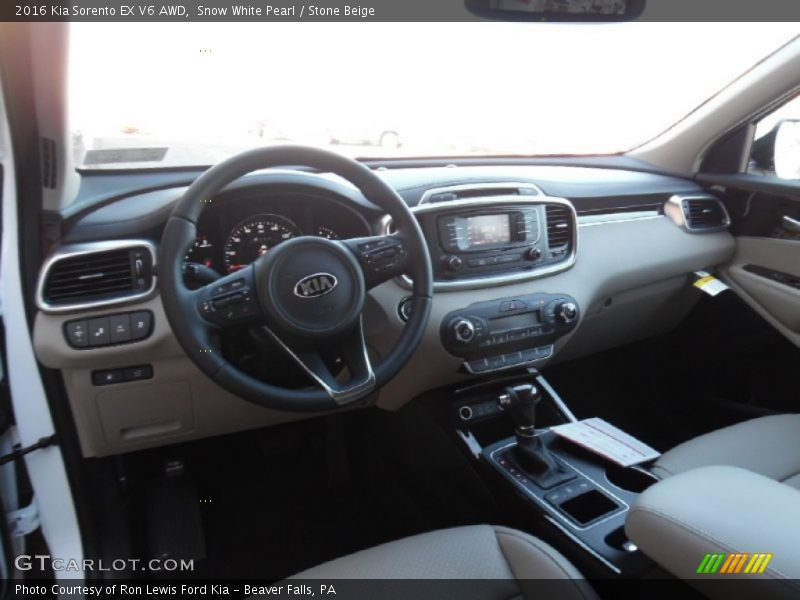 Stone Beige Interior - 2016 Sorento EX V6 AWD 