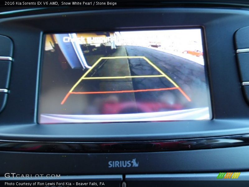 Snow White Pearl / Stone Beige 2016 Kia Sorento EX V6 AWD
