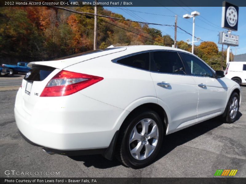 White Diamond Pearl / Black 2012 Honda Accord Crosstour EX-L 4WD