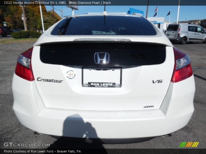White Diamond Pearl / Black 2012 Honda Accord Crosstour EX-L 4WD