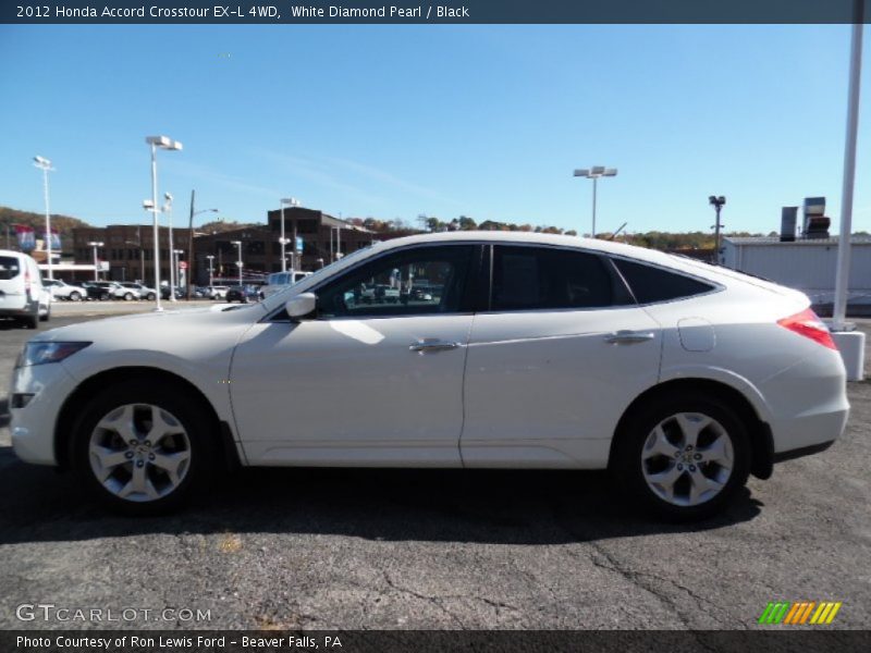 White Diamond Pearl / Black 2012 Honda Accord Crosstour EX-L 4WD