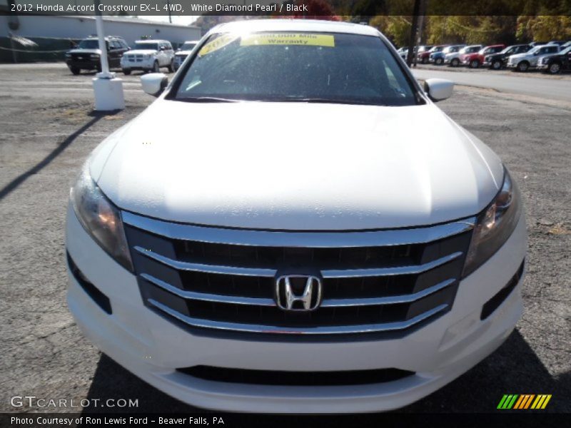 White Diamond Pearl / Black 2012 Honda Accord Crosstour EX-L 4WD