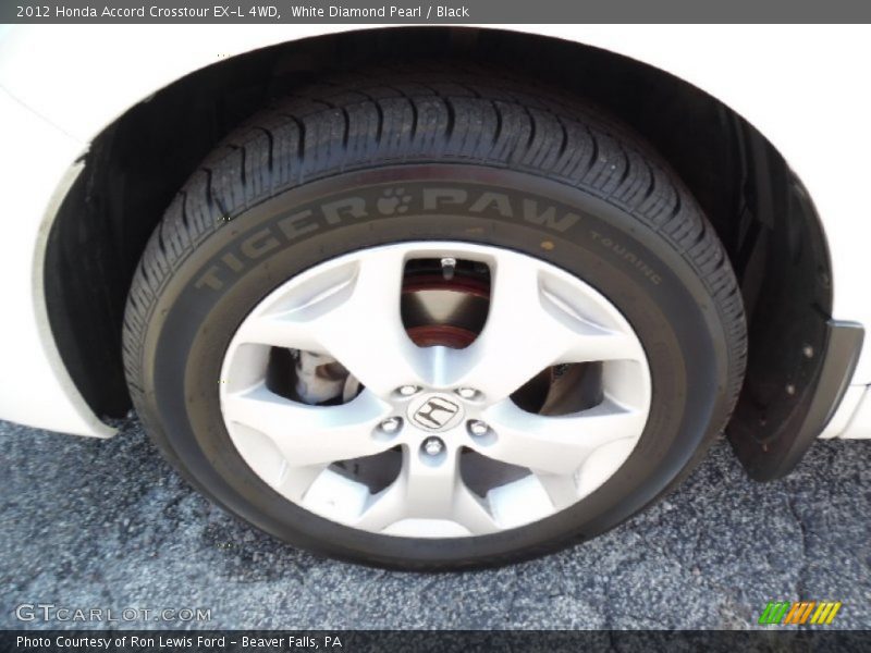 White Diamond Pearl / Black 2012 Honda Accord Crosstour EX-L 4WD