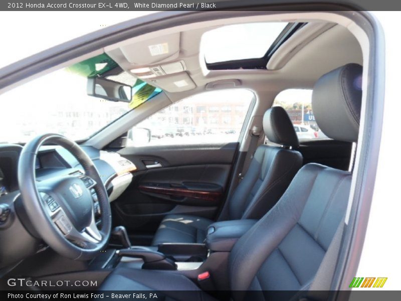 White Diamond Pearl / Black 2012 Honda Accord Crosstour EX-L 4WD