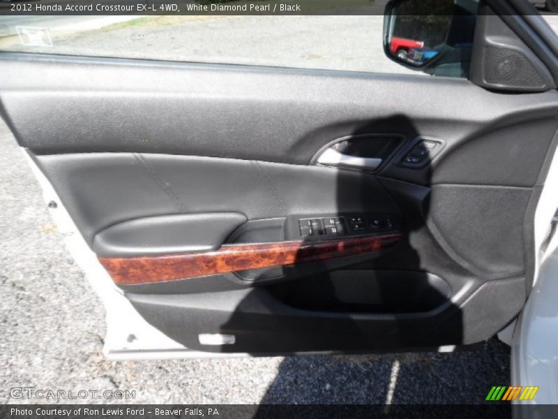 White Diamond Pearl / Black 2012 Honda Accord Crosstour EX-L 4WD