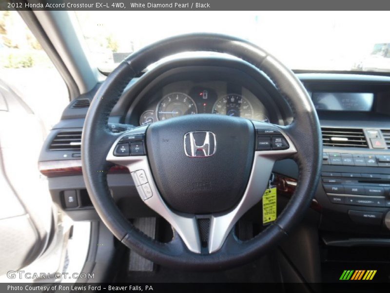 White Diamond Pearl / Black 2012 Honda Accord Crosstour EX-L 4WD