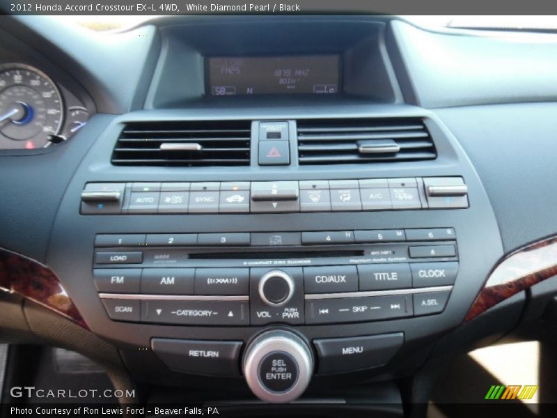 White Diamond Pearl / Black 2012 Honda Accord Crosstour EX-L 4WD