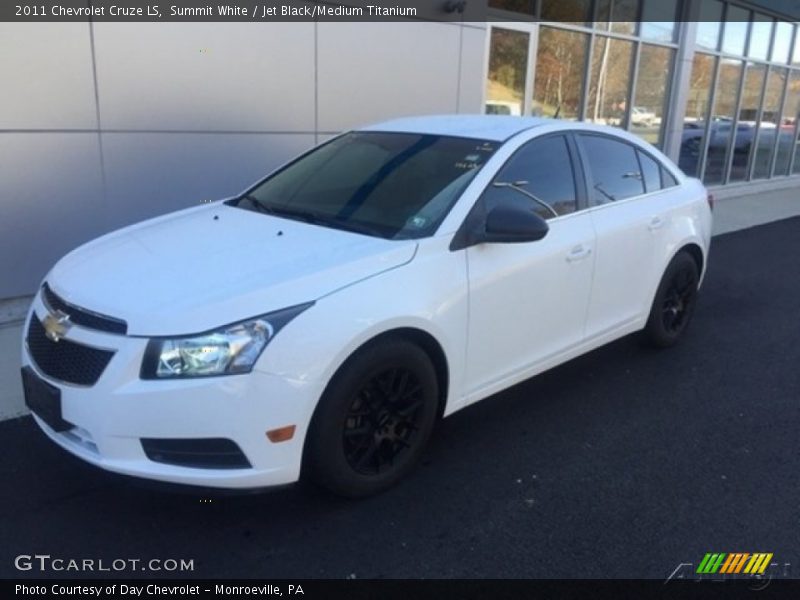 Summit White / Jet Black/Medium Titanium 2011 Chevrolet Cruze LS