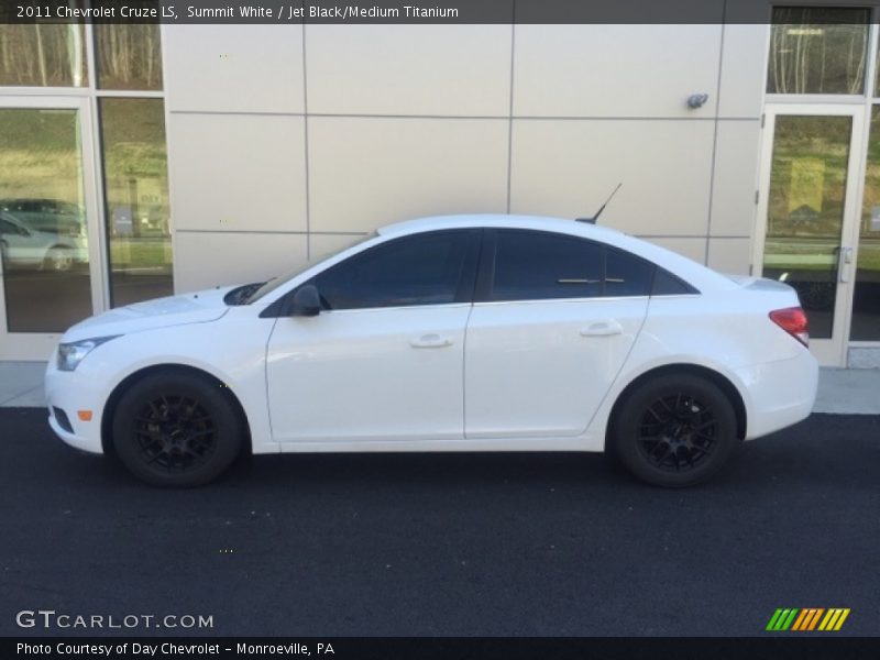 Summit White / Jet Black/Medium Titanium 2011 Chevrolet Cruze LS