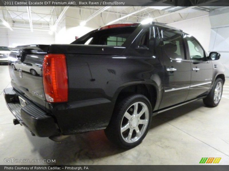 Black Raven / Ebony/Ebony 2011 Cadillac Escalade EXT Premium AWD