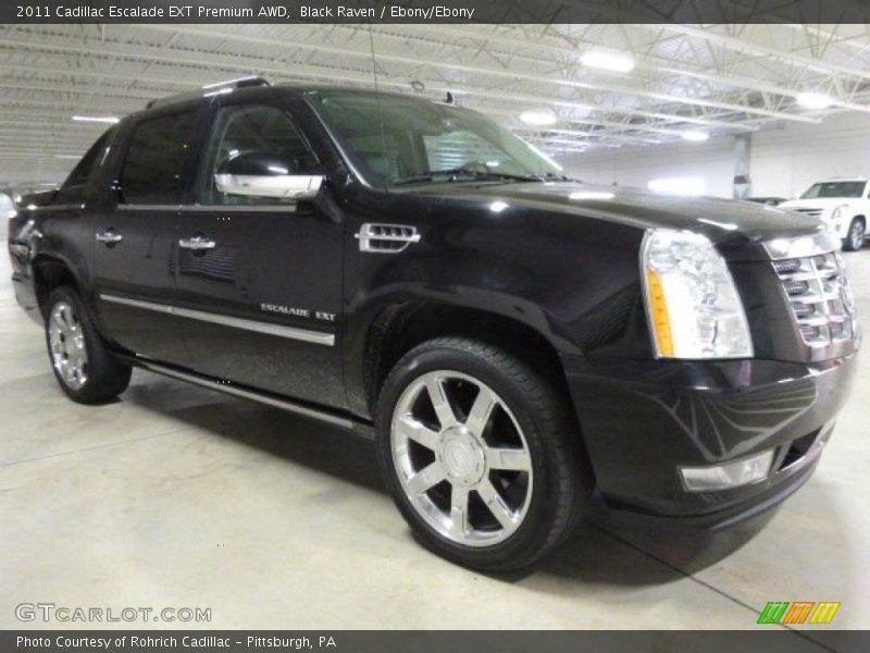 Black Raven / Ebony/Ebony 2011 Cadillac Escalade EXT Premium AWD