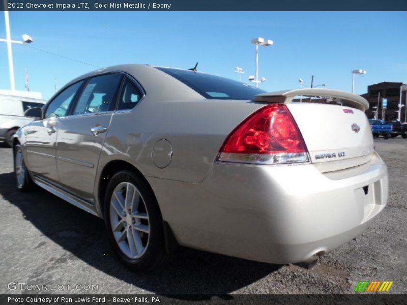 Gold Mist Metallic / Ebony 2012 Chevrolet Impala LTZ