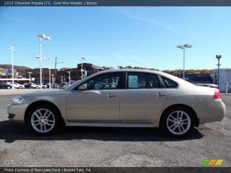 Gold Mist Metallic / Ebony 2012 Chevrolet Impala LTZ