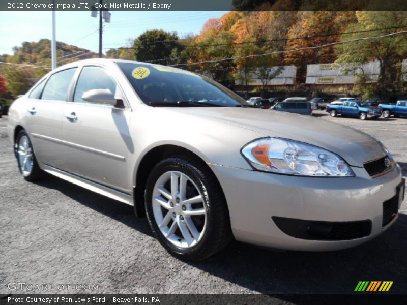 Gold Mist Metallic / Ebony 2012 Chevrolet Impala LTZ