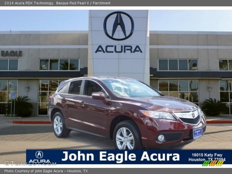 Basque Red Pearl II / Parchment 2014 Acura RDX Technology