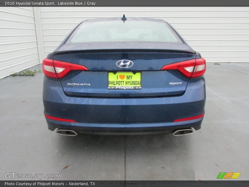 Lakeside Blue / Gray 2016 Hyundai Sonata Sport