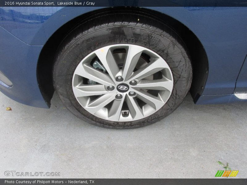 Lakeside Blue / Gray 2016 Hyundai Sonata Sport