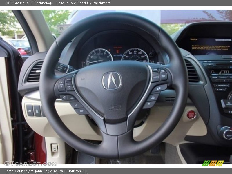 Basque Red Pearl II / Parchment 2014 Acura RDX Technology