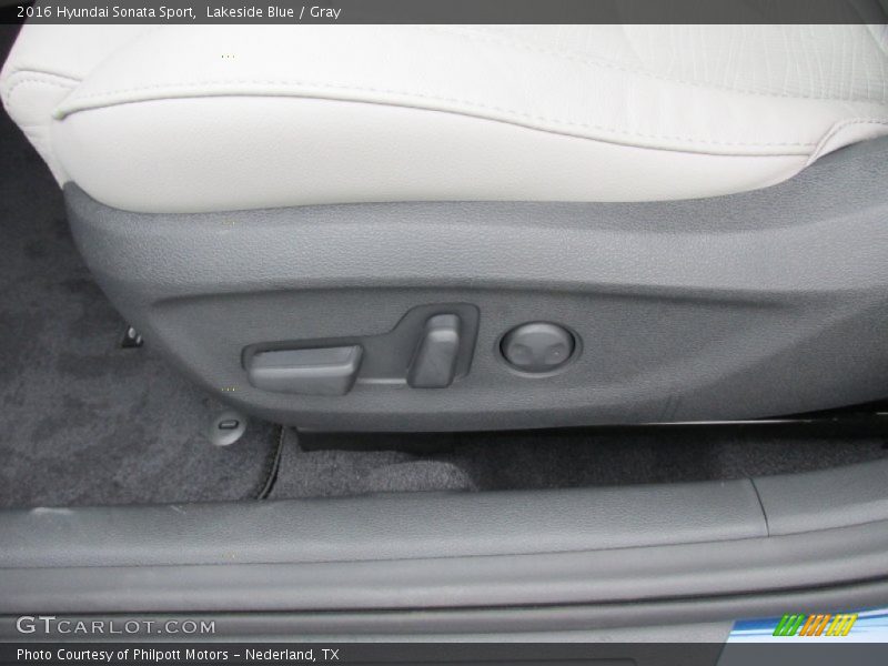 Lakeside Blue / Gray 2016 Hyundai Sonata Sport