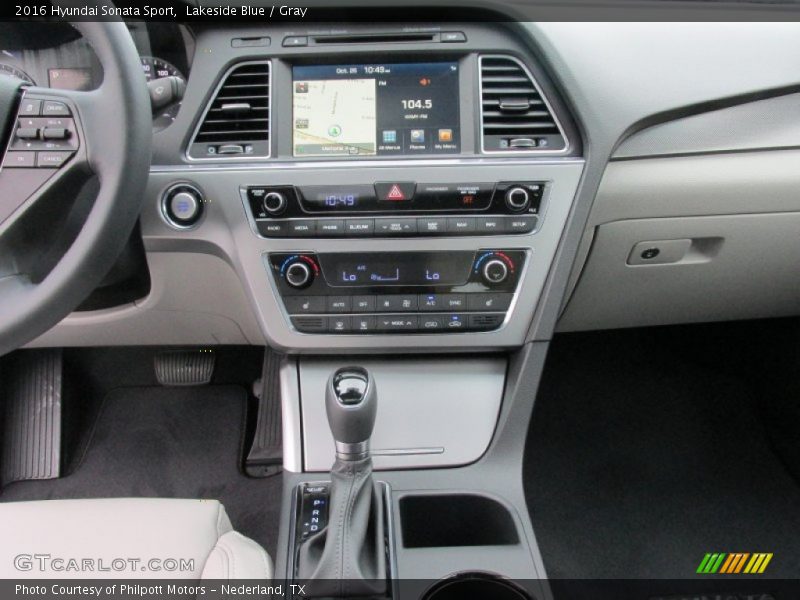 Lakeside Blue / Gray 2016 Hyundai Sonata Sport
