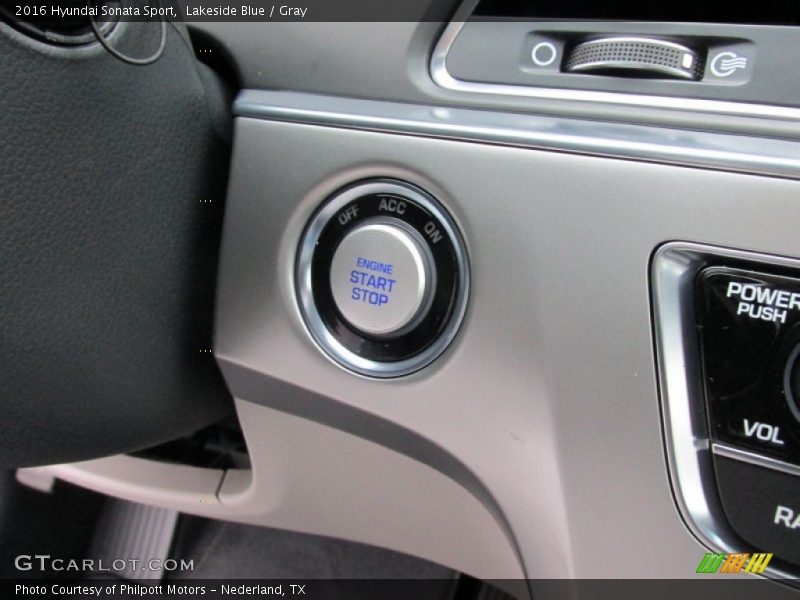 Lakeside Blue / Gray 2016 Hyundai Sonata Sport