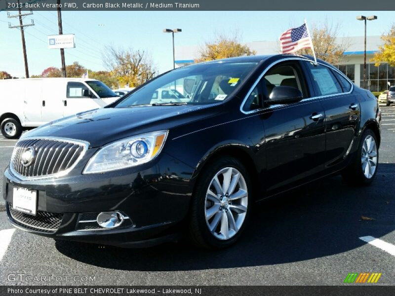 Carbon Black Metallic / Medium Titanium 2013 Buick Verano FWD