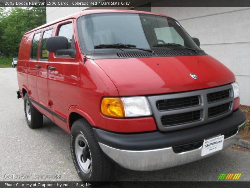 Colorado Red / Dark Slate Gray 2003 Dodge Ram Van 1500 Cargo
