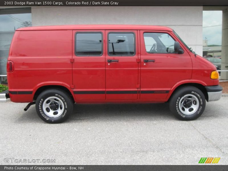 Colorado Red / Dark Slate Gray 2003 Dodge Ram Van 1500 Cargo