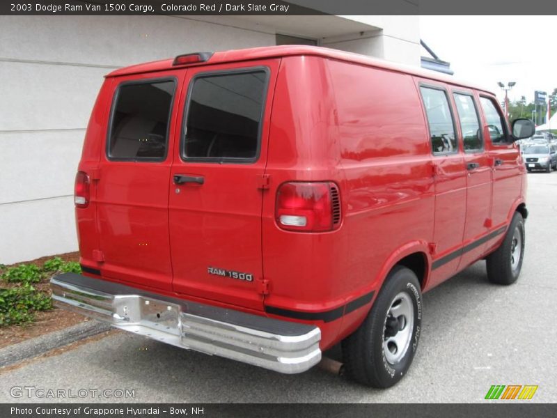 Colorado Red / Dark Slate Gray 2003 Dodge Ram Van 1500 Cargo