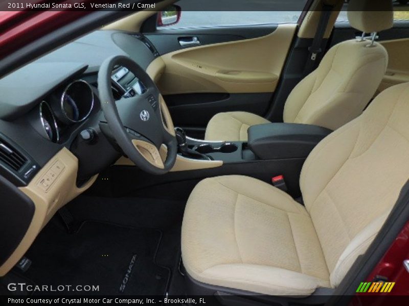 Venetian Red / Camel 2011 Hyundai Sonata GLS