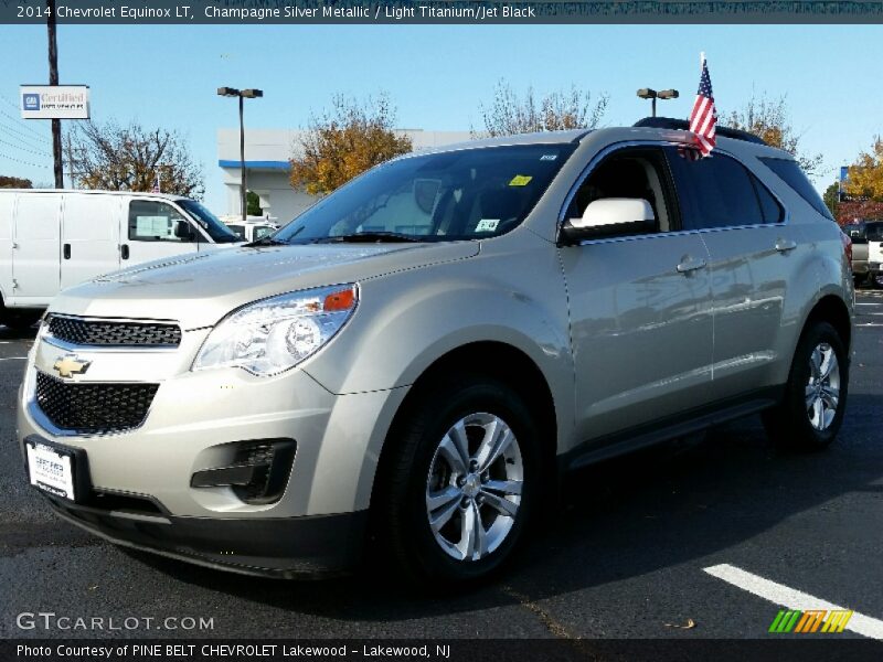 Champagne Silver Metallic / Light Titanium/Jet Black 2014 Chevrolet Equinox LT
