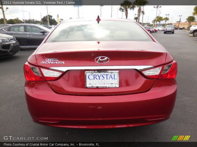 Venetian Red / Camel 2011 Hyundai Sonata GLS