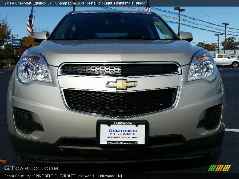 Champagne Silver Metallic / Light Titanium/Jet Black 2014 Chevrolet Equinox LT