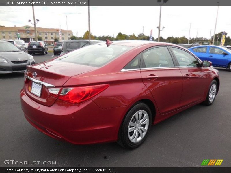 Venetian Red / Camel 2011 Hyundai Sonata GLS