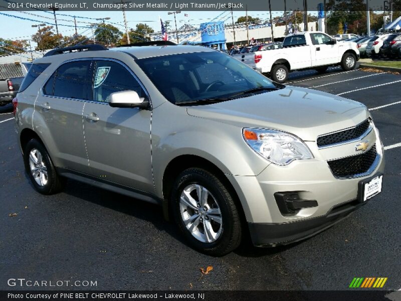 Champagne Silver Metallic / Light Titanium/Jet Black 2014 Chevrolet Equinox LT
