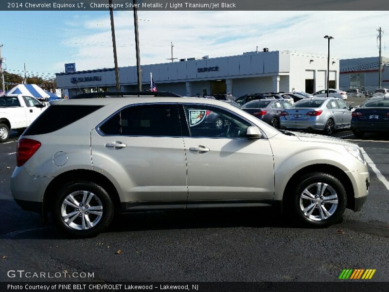 Champagne Silver Metallic / Light Titanium/Jet Black 2014 Chevrolet Equinox LT