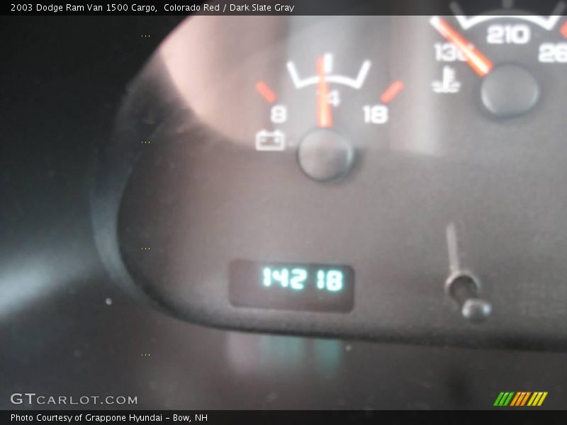 Colorado Red / Dark Slate Gray 2003 Dodge Ram Van 1500 Cargo