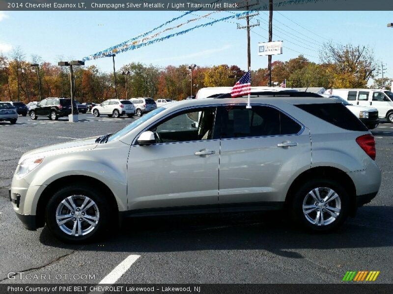 Champagne Silver Metallic / Light Titanium/Jet Black 2014 Chevrolet Equinox LT