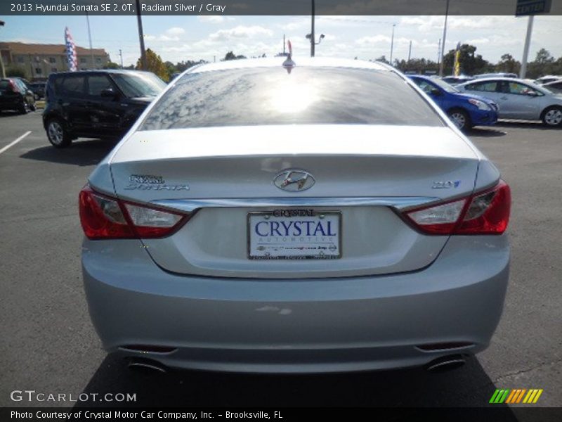 Radiant Silver / Gray 2013 Hyundai Sonata SE 2.0T