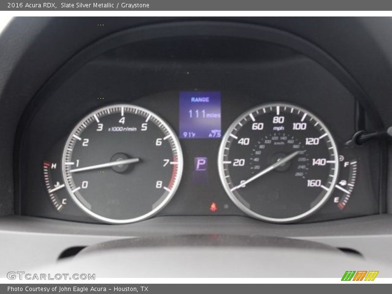 Slate Silver Metallic / Graystone 2016 Acura RDX