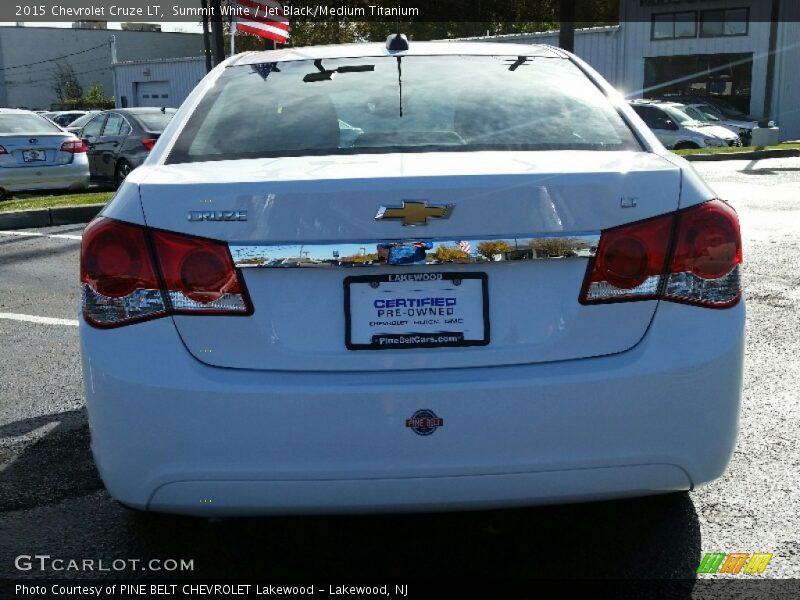 Summit White / Jet Black/Medium Titanium 2015 Chevrolet Cruze LT