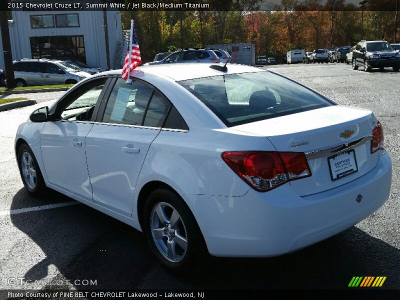 Summit White / Jet Black/Medium Titanium 2015 Chevrolet Cruze LT