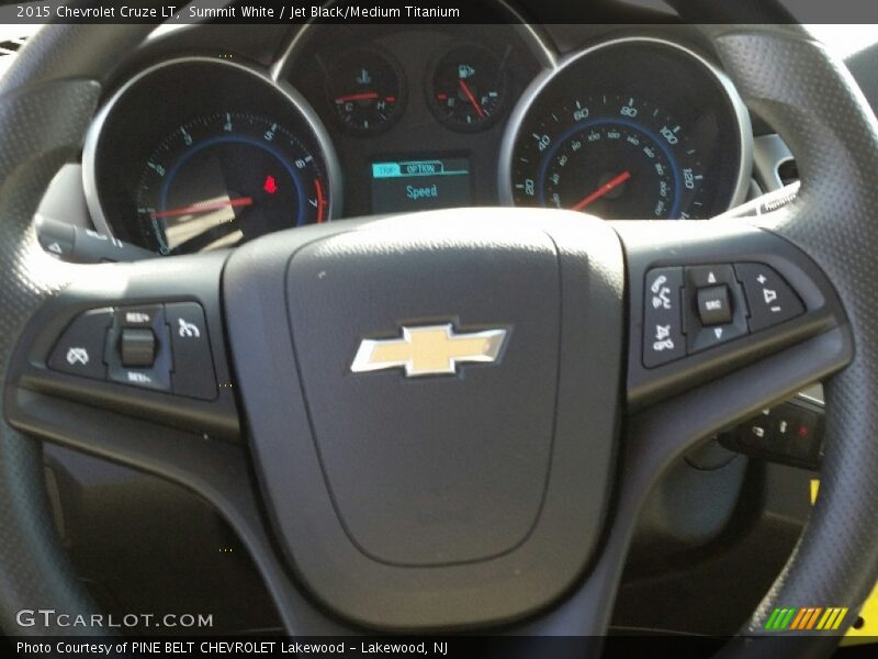 Summit White / Jet Black/Medium Titanium 2015 Chevrolet Cruze LT