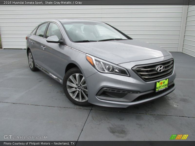 Shale Gray Metallic / Gray 2016 Hyundai Sonata Sport