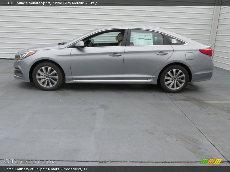 Shale Gray Metallic / Gray 2016 Hyundai Sonata Sport