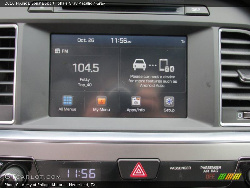 Shale Gray Metallic / Gray 2016 Hyundai Sonata Sport