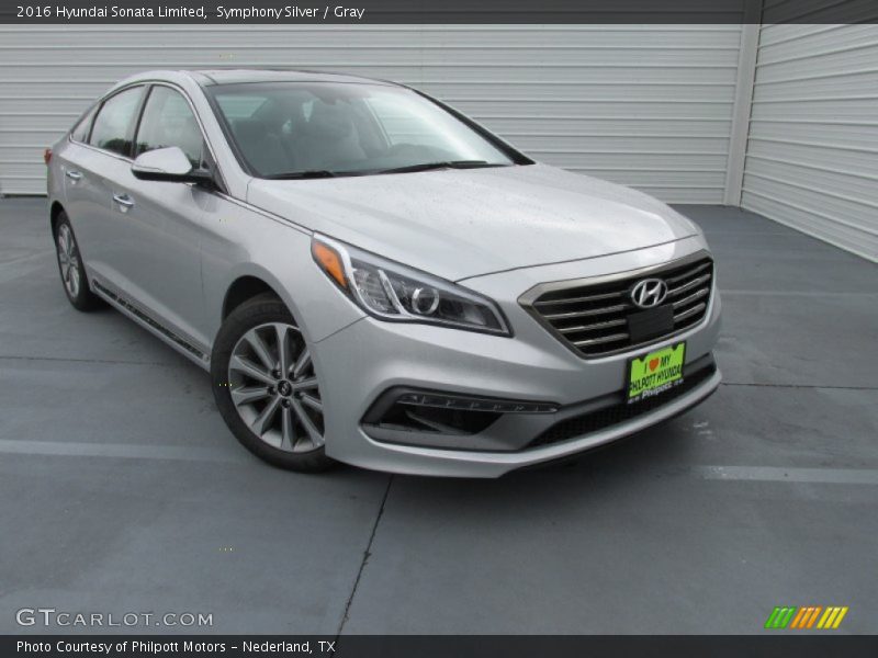 Symphony Silver / Gray 2016 Hyundai Sonata Limited
