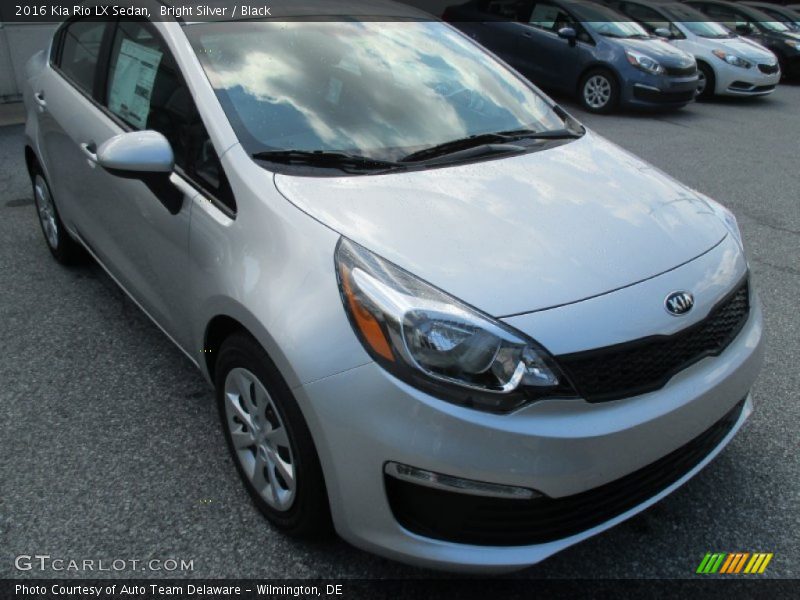 Bright Silver / Black 2016 Kia Rio LX Sedan